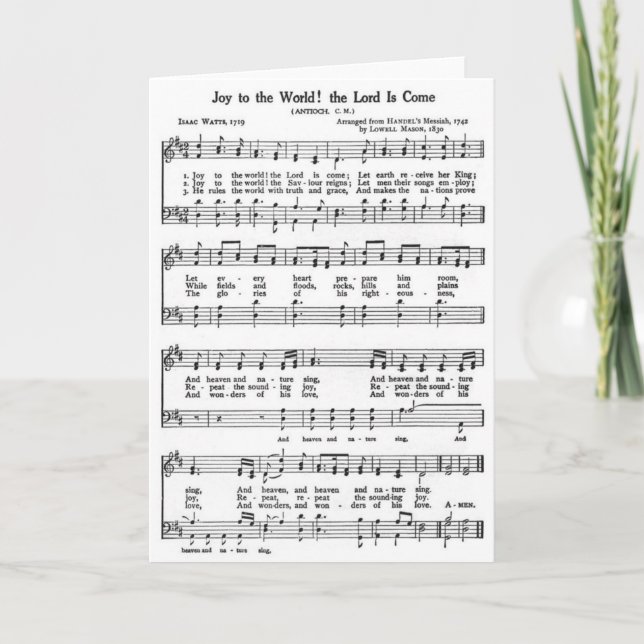 SÅNG! Glädje till världen Helgkort (Framsida)