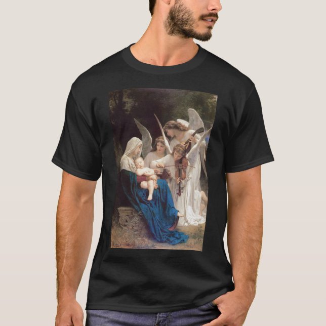 Sång i Änglar av Bouguereau T Shirt (Framsida)
