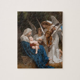 Sång i Änglar av William-Adolphe Bouguereau B Pussel
