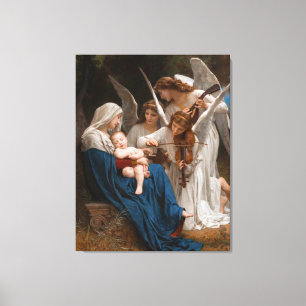 Sång i Änglar av William-Adolphe Bouguereau C Canvastryck