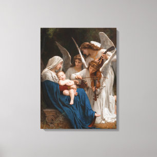 Sång i Änglar av William-Adolphe Bouguereau Canvastryck