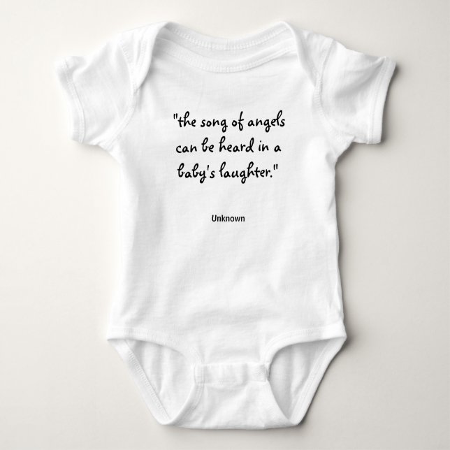Sång i Änglar Baby, citat Tee Shirt (Framsida)