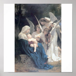 Sång i Änglar Bouguereau bra art. Poster