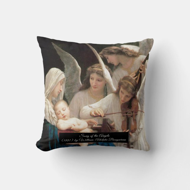 Sång i Änglar Bouguereau Kudde (Framsida)