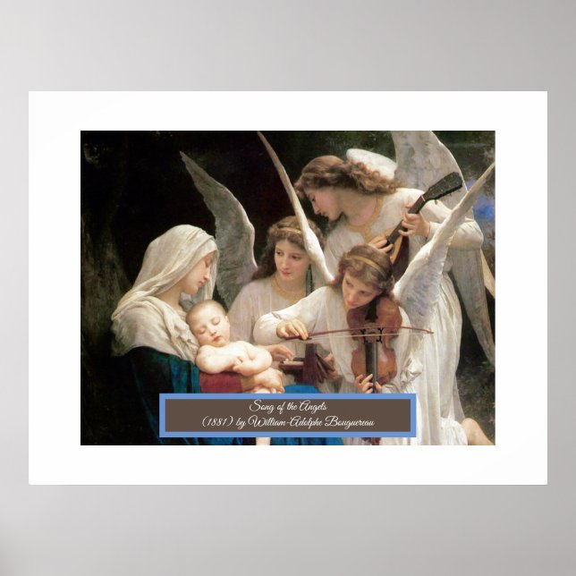 Sång i Änglar Bouguereau Poster (Framsidan)