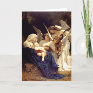 Sång i Änglar Religiösa Blsed Mor Helgkort