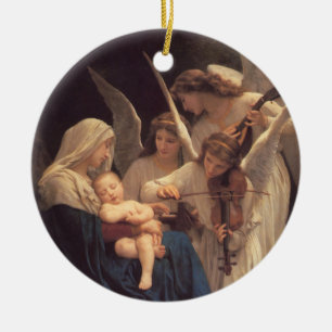 Sång i Änglar Religiösans julprat Julgransprydnad Keramik