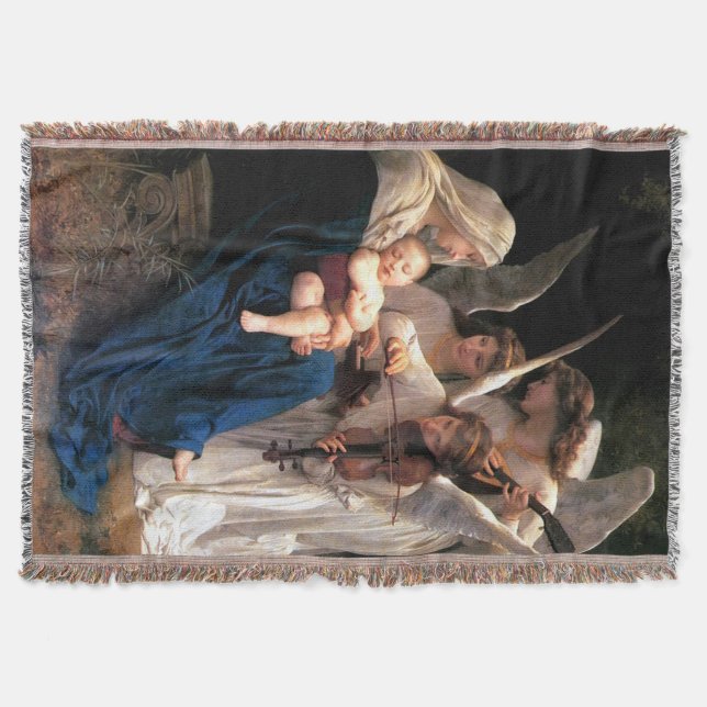 Sång i Änglar Virgin Mary & Child Jesus Blanket Filt (Framsidan)