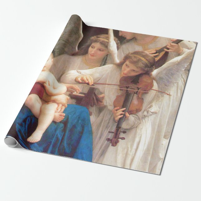 Sång i Änglar - William-Adolphe Bouguereau Presentpapper (Utrullad)