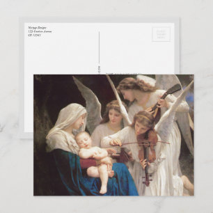 Sång i Änglar, William-Adolphe Bouguereau Vykort