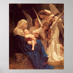 Sång i Änglar William Bouguereau Fine Art Poster