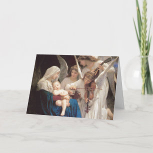 Sång i Änglar - William Bouguereau jul Holi Helgkort