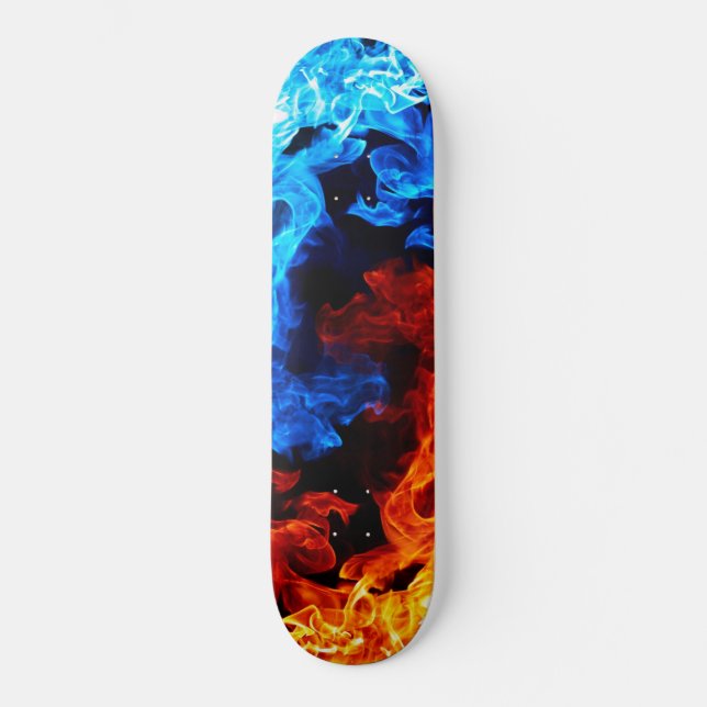 Sång i Fire och Ice Yinyang Skateboard Bräda 20 Cm (Framsida)