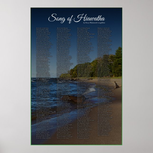 Sång i Hiawatha - Longmedbo Poster (Framsidan)