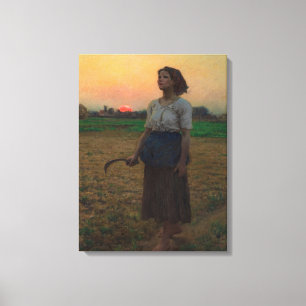 Sång i Lark av Jules Adolphe Breton Canvastryck