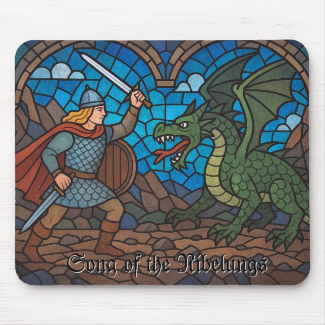 Sång i Nibelungs - Siegfried och Dragon Musmatta (Framsidan)