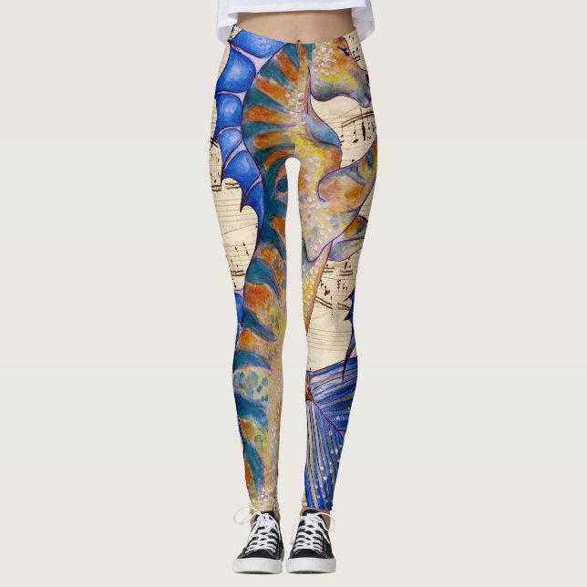Sång i Oceanen Leggings (Framsida)