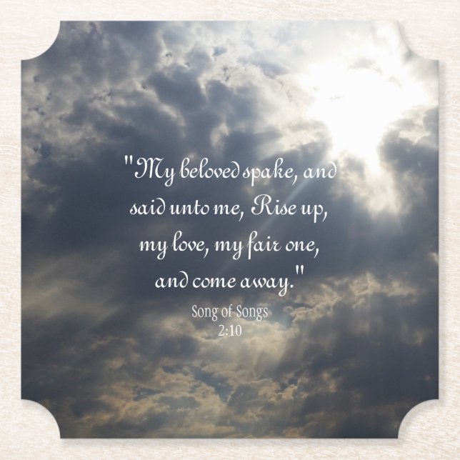 Sång i Sång 2:10 Papper Underlägg (Framsida)