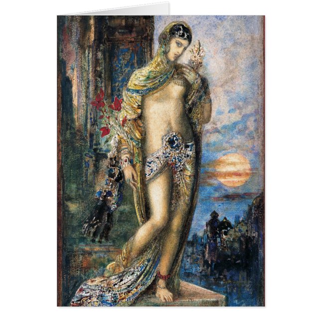 Sång i Sång av Gustave Moreau Hälsningskort (Framsidan)