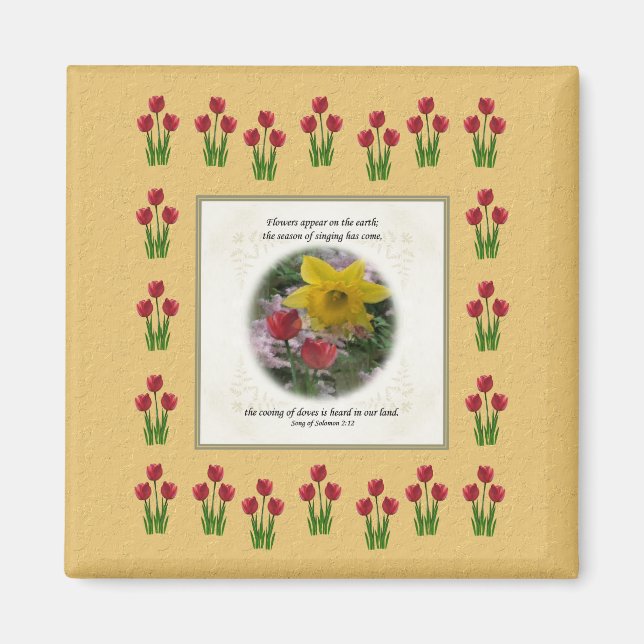 Sång i Solomon 2:12 Magnet (Framsidan)