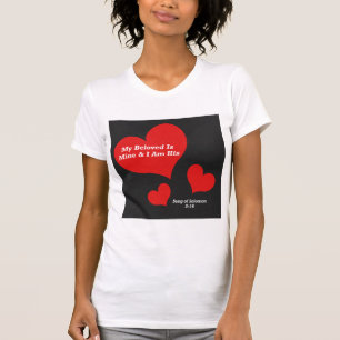 Sång i Solomon 2:16 Bible Scripture Verse T Shirt
