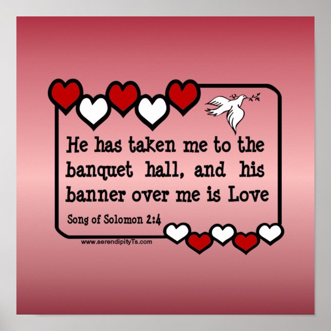 Sång i Solomon 2:4 Poster (Framsidan)