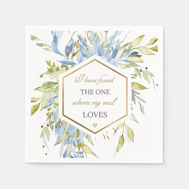 Sång i Solomon 3:4. Jag har hittat den Pappersservett (Framsidan)