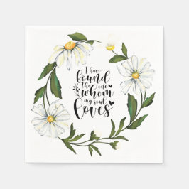 Sång i Solomon 3:4 Jag har hittat den Pappersservett