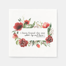 Sång i Solomon 3:4 Jag har hittat ett Bröllop Pappersservett