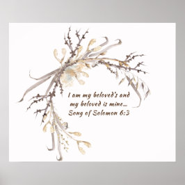 Sång i Solomon 6:3 Jag är min älskade... Poster