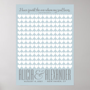 Sång i Solomon ANPASSNINGSBAR FÄRG   Bröllop Guest Poster