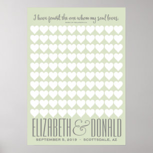 Sång i Solomon Bröllop Poster - VÄLJ DIN FÄRG