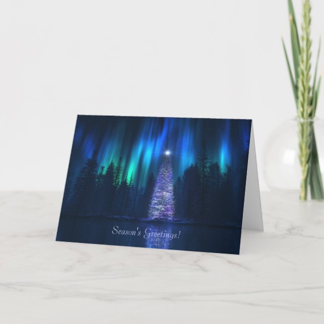 "Sång julkort av för himmlen (Yuletide)" Helgkort (Framsida)