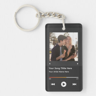 Sång Keychain Personlig Album Nyckelring Music