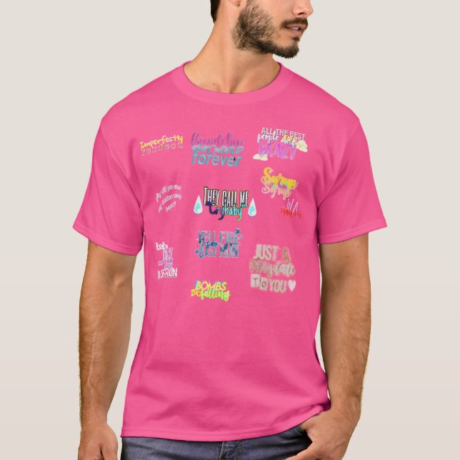 Sång Lyrics Crybaby T Shirt (Framsida)