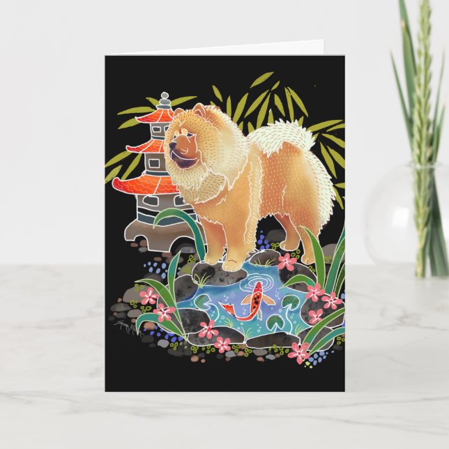 SÅNG MAO Chow Art-kort Helgkort (Framsida)