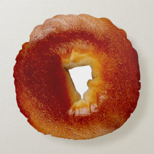 Säng och bagel rund kudde
