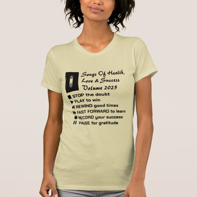 Sång of Health, Kärlek & Success 2025 T Shirt (Framsida)