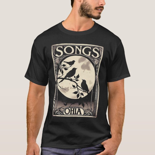 Sång: Ohia / Jason Molina - Fåglar T Shirt (Framsida)