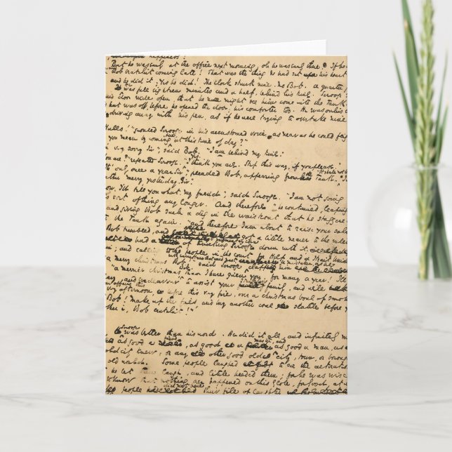 Sång Original Manuscript, jul Helgkort (Framsida)