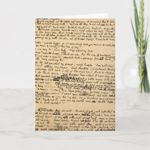 Sång Original Manuscript, jul Helgkort