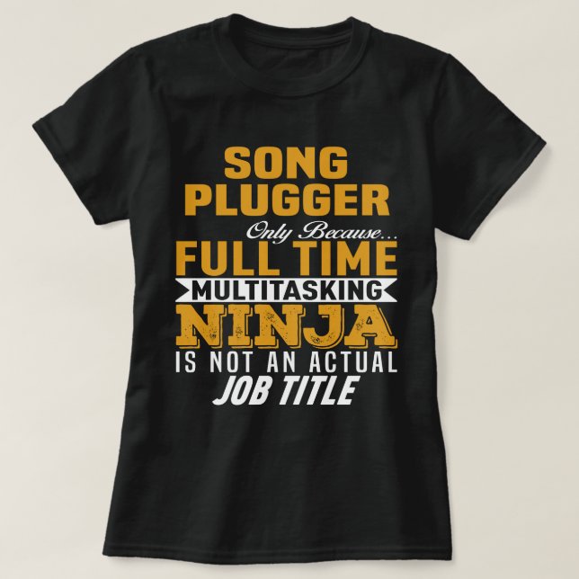 Sång Plugger T Shirt (Design framsida)
