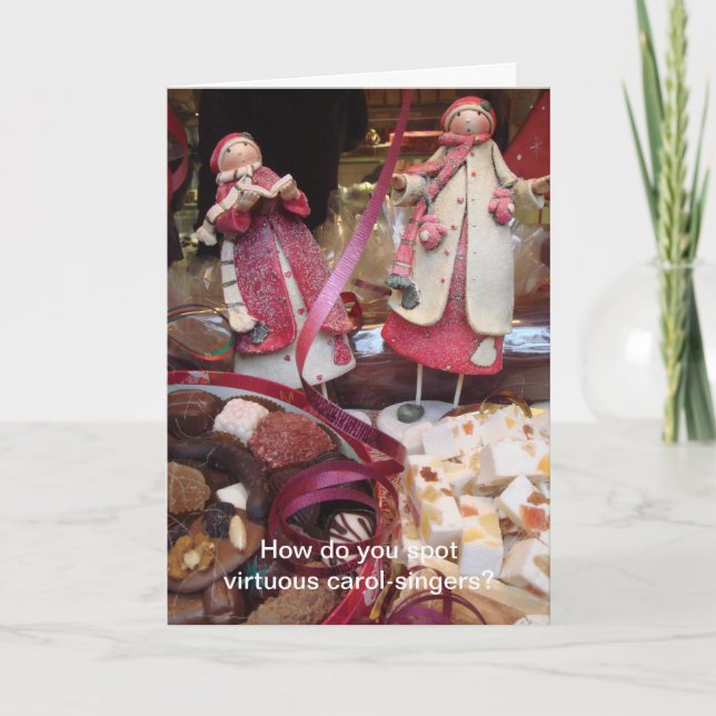 Sång-sångare Helgkort (Framsida)