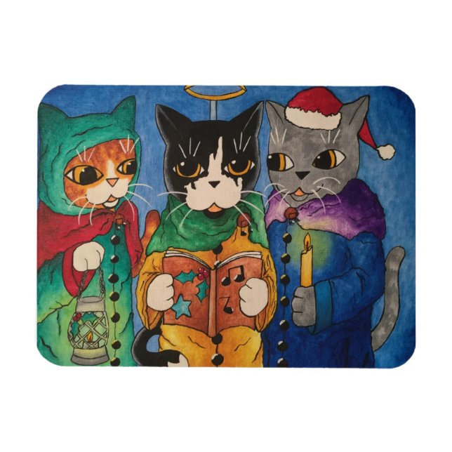 Sång Singers jul Magnet (Horisontell)