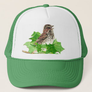 Sång Sparrow, Cute Bird, Birder, Natur Keps