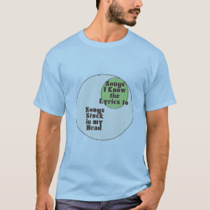 Sång Stuck i mitt huvud Sång I känner till text T Shirt