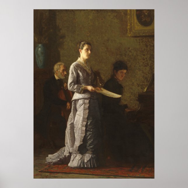 Sång - Thomas Eakins Fine Art Poster (Framsidan)