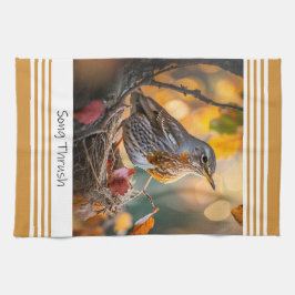 Sång Thrusch - Bird Kitchen Towel Kökshandduk