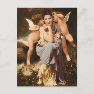 Sång Vår Bouguereau Cherub Classical Art Angel Vykort