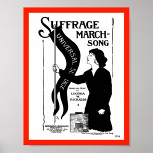 Sång vintage 1914 Lakan Music Cover Poster